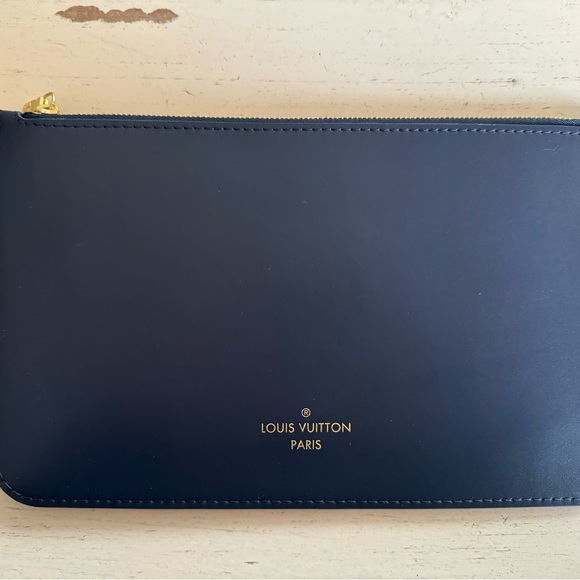 Authentic Louis Vuitton Navy Wristlet - Picture 3 of 5